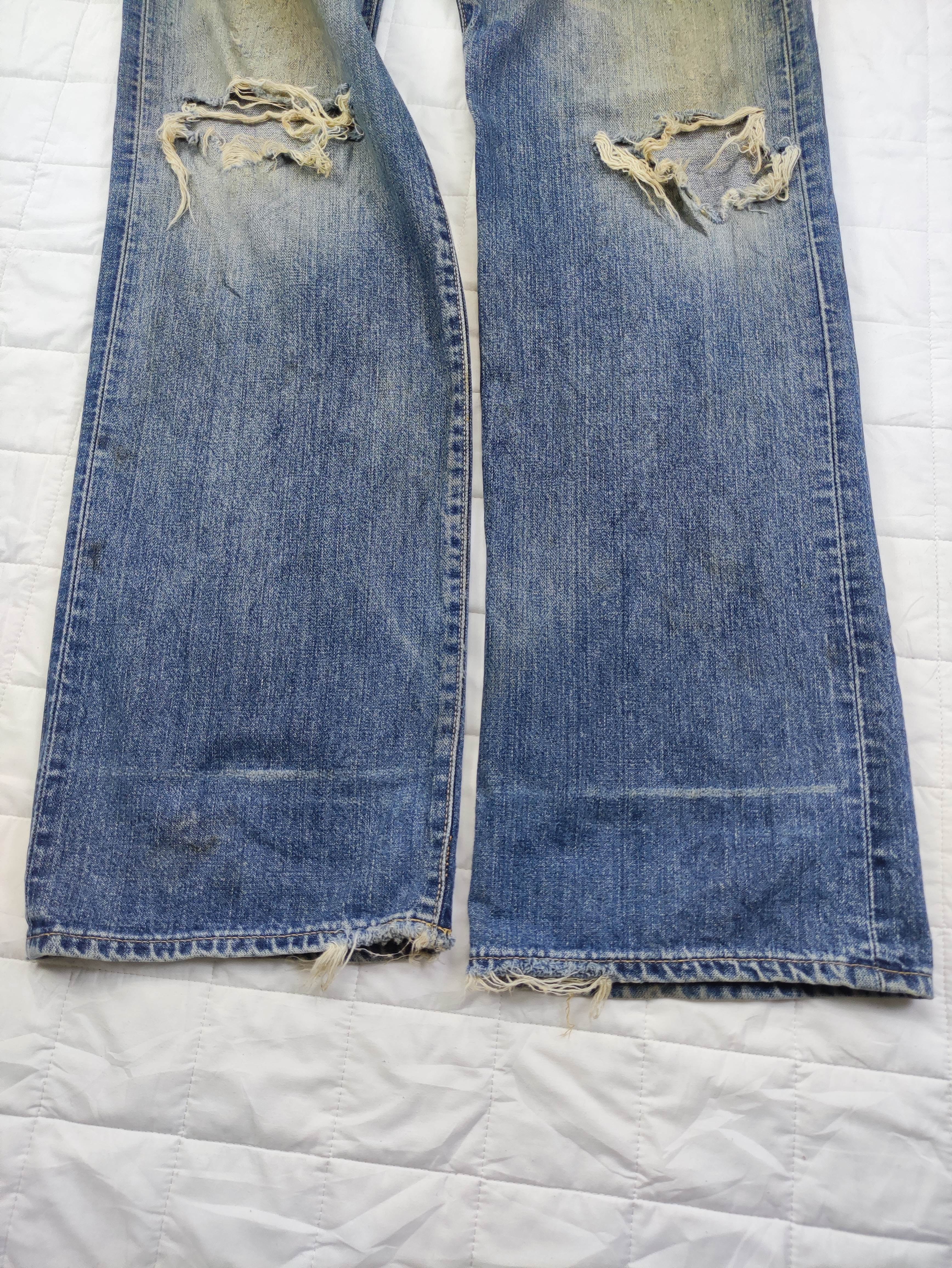 REDLINE🔥Vintage Schott Selvedge Dirty Rusty Denim Jeans - 3