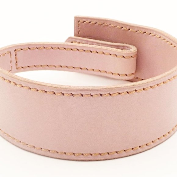 HERMES Artemis Calf Leather Pink palladium buckle bracelet with Hermes Gift Box - 3