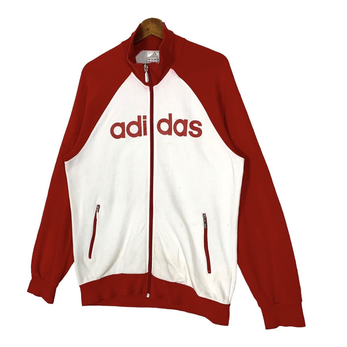 Vintage Adidas 3 Stripes Track Top Jacket Size S - 4