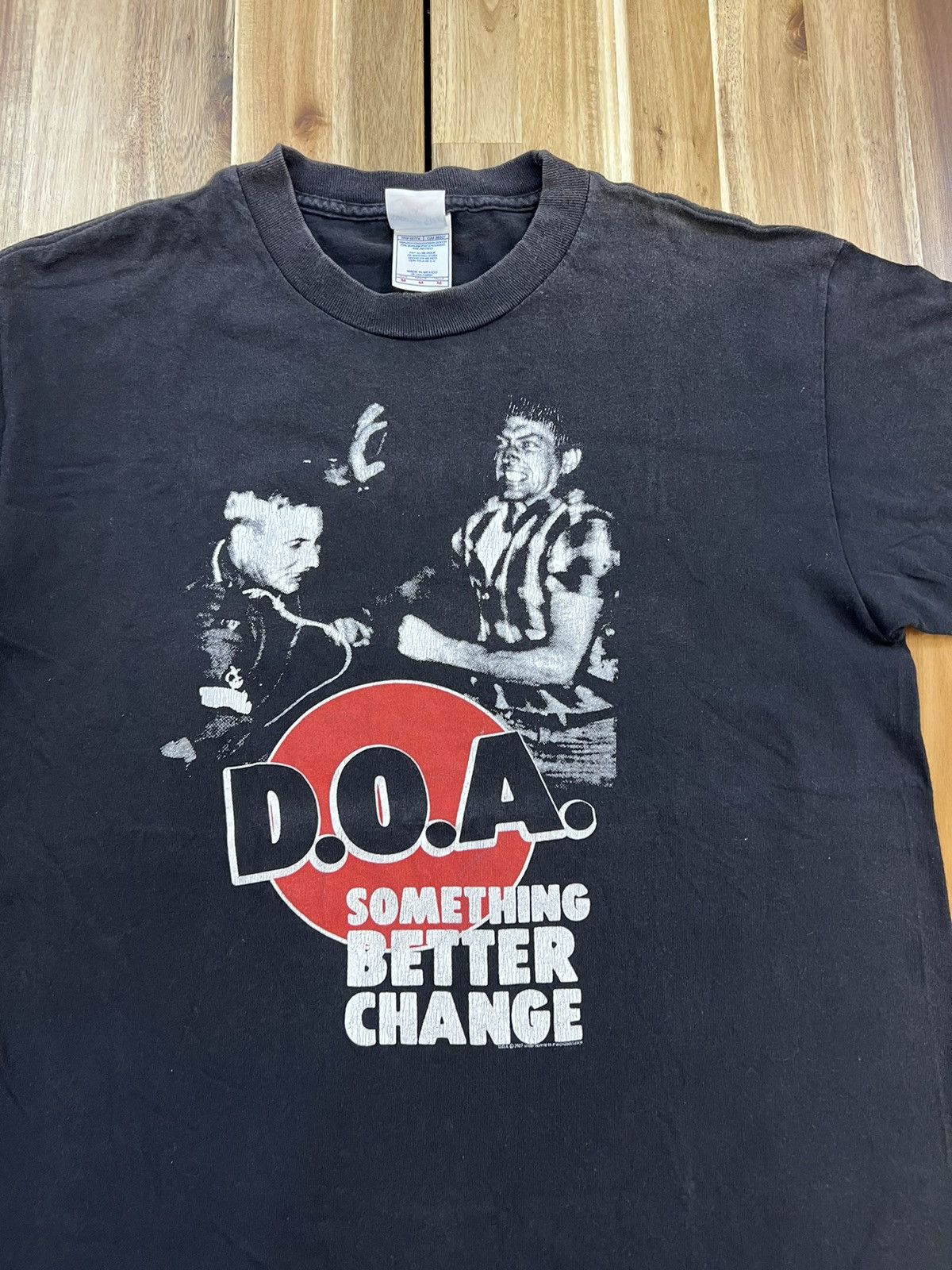 Vintage D.O.A Something Better Change Band Tee Shirts - 2