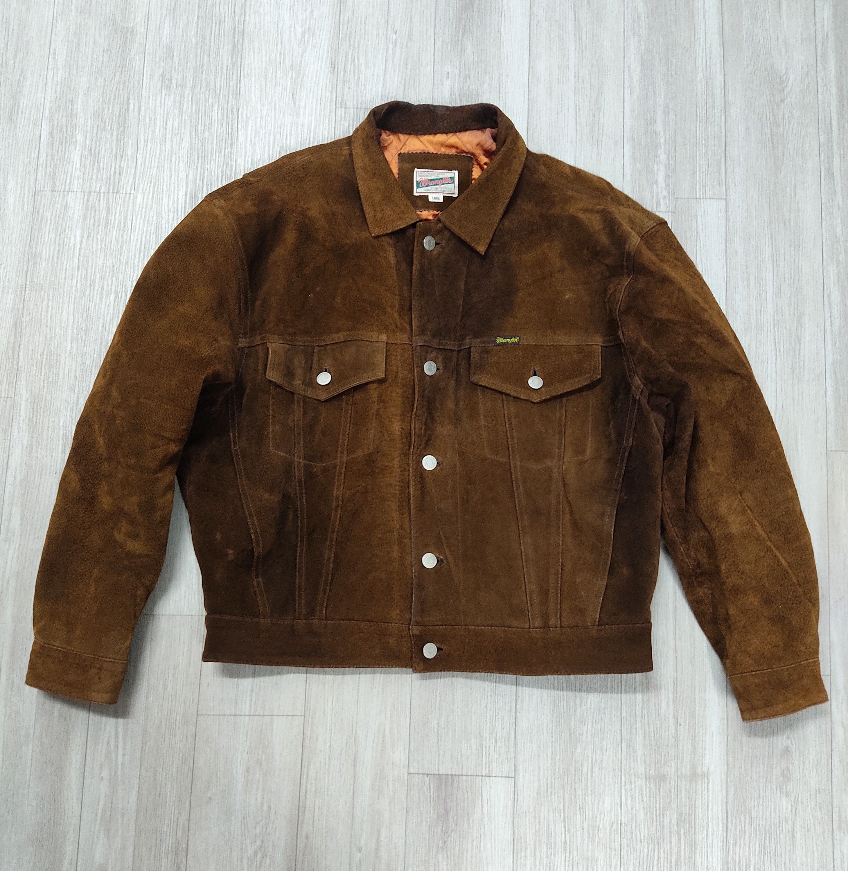 Vintage - WRANGLER USA 1947 Suede Genuine Leather Jacket - 3