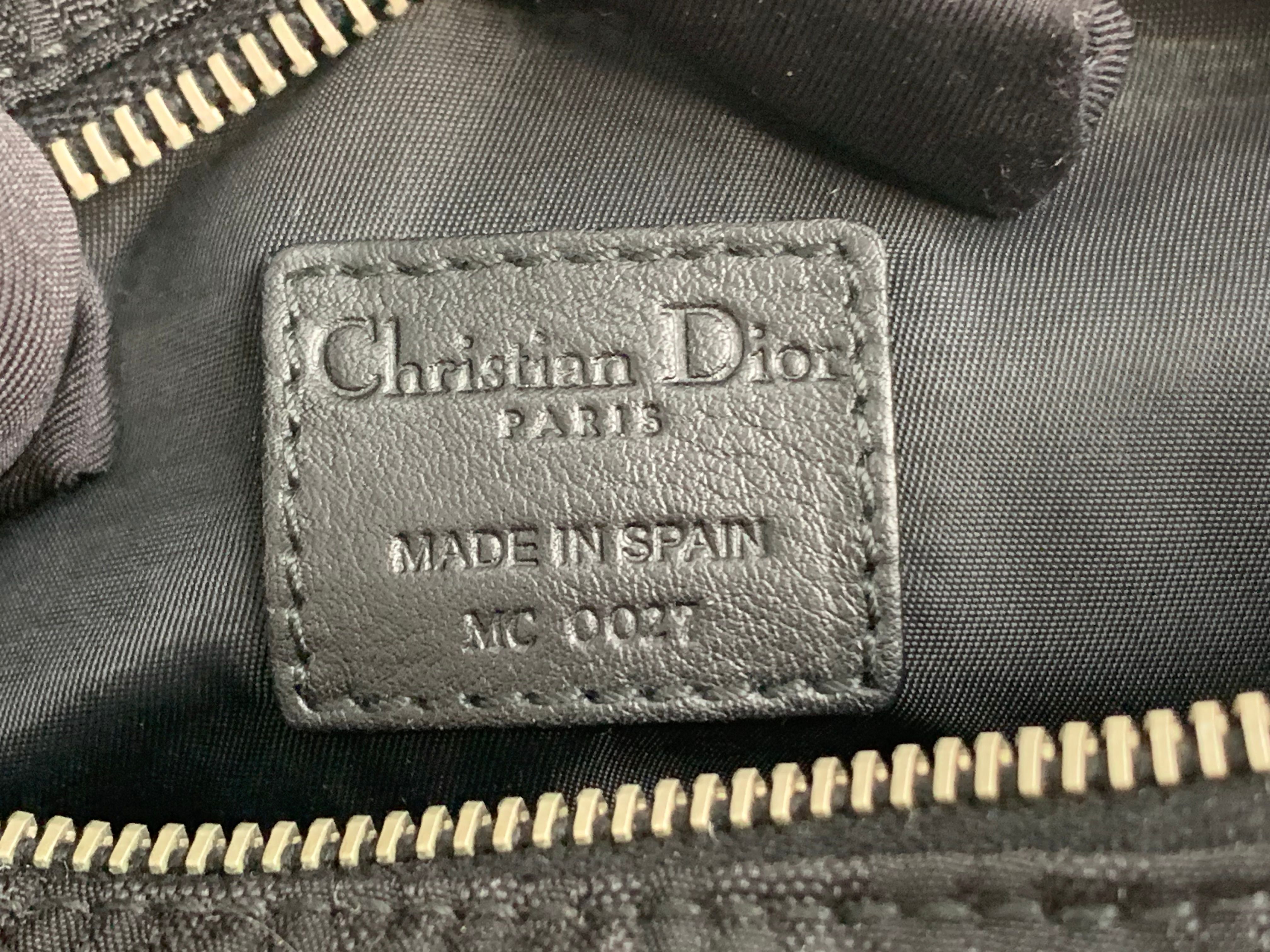 Christian Dior Logo Trotter Sling bag Waist bag Black - 12