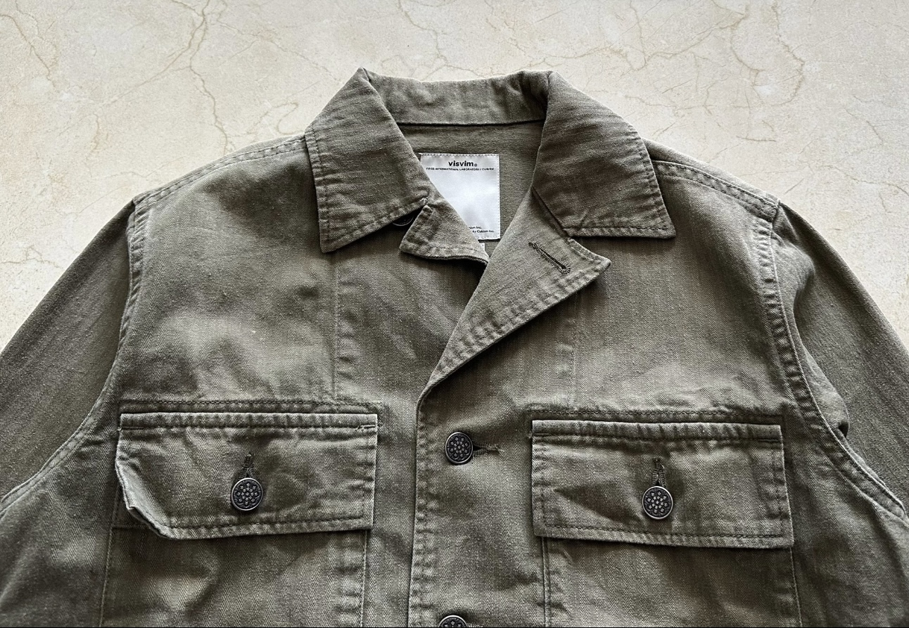 VISVIM WILLARD SHIRT JKT WD HERRINGBONE