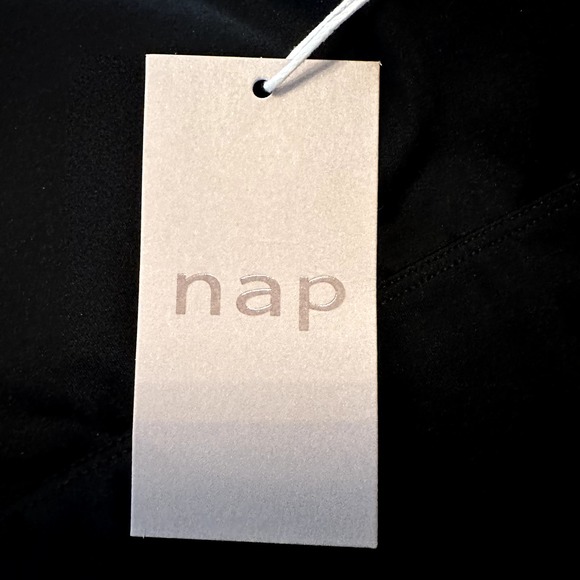 Nap Loungewear Sports Bra Non-Padded Seamless Workout Yoga Crew Neck Black NWT S - 2