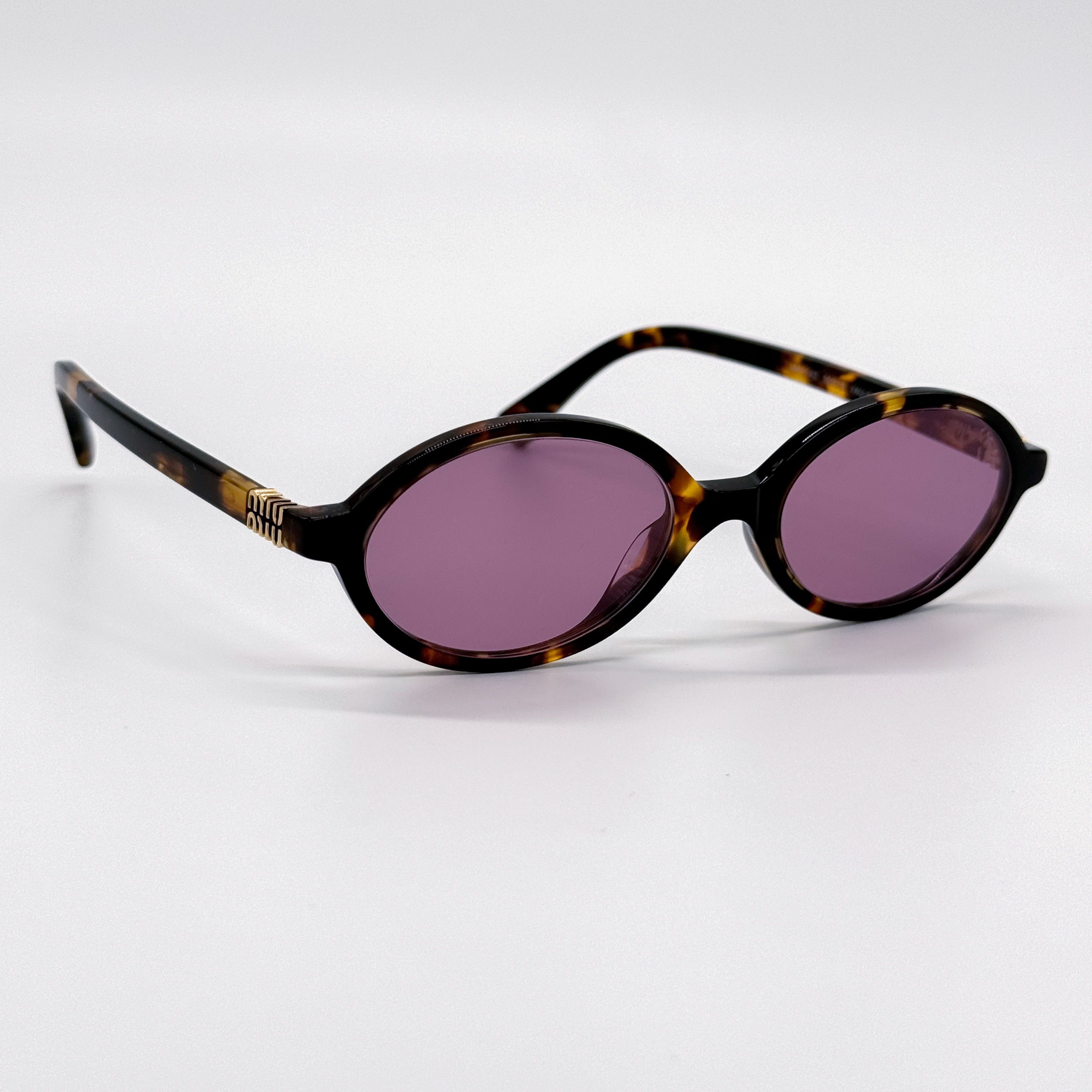 NEW MIU MIU SMU 04Z VAU50D OVAL SUNGLASSES MU04ZS VAU50D - 12