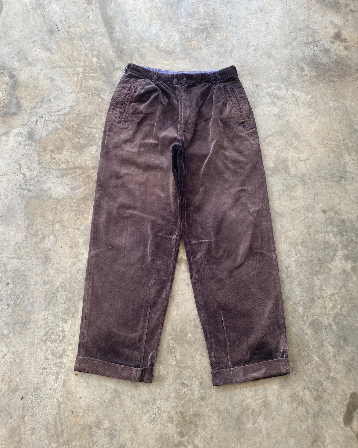 JAPANESE DESIGNER PAPA’S BAGGY CORDUROY PANTS INSPIRED YOHJI - 1