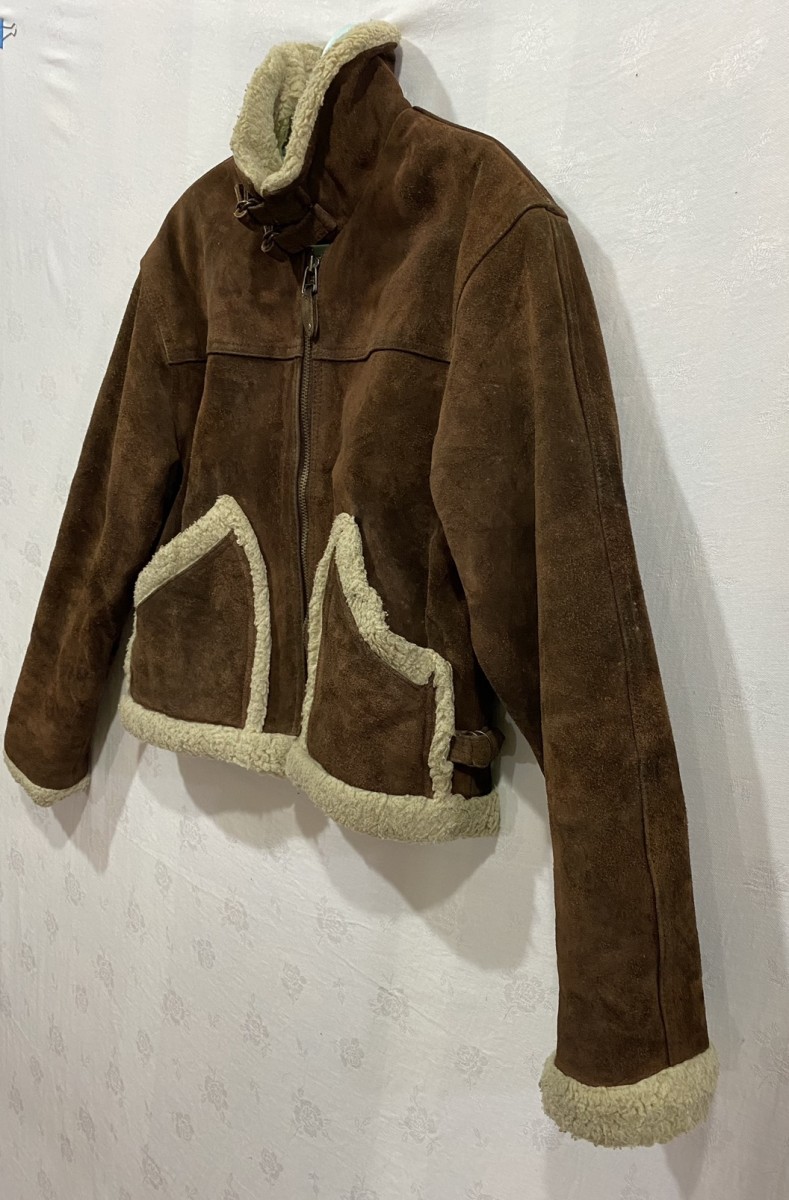 Leather - Made in The World Sherpa Lined B-3 Style Jacket - 6