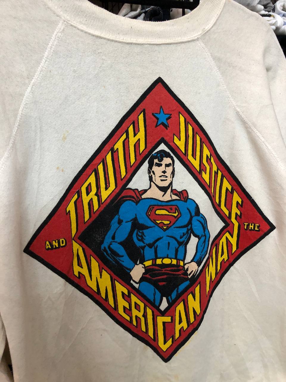 Vintage - Vintage Late 80's Superman Truth Justice Sweatshirt - 3