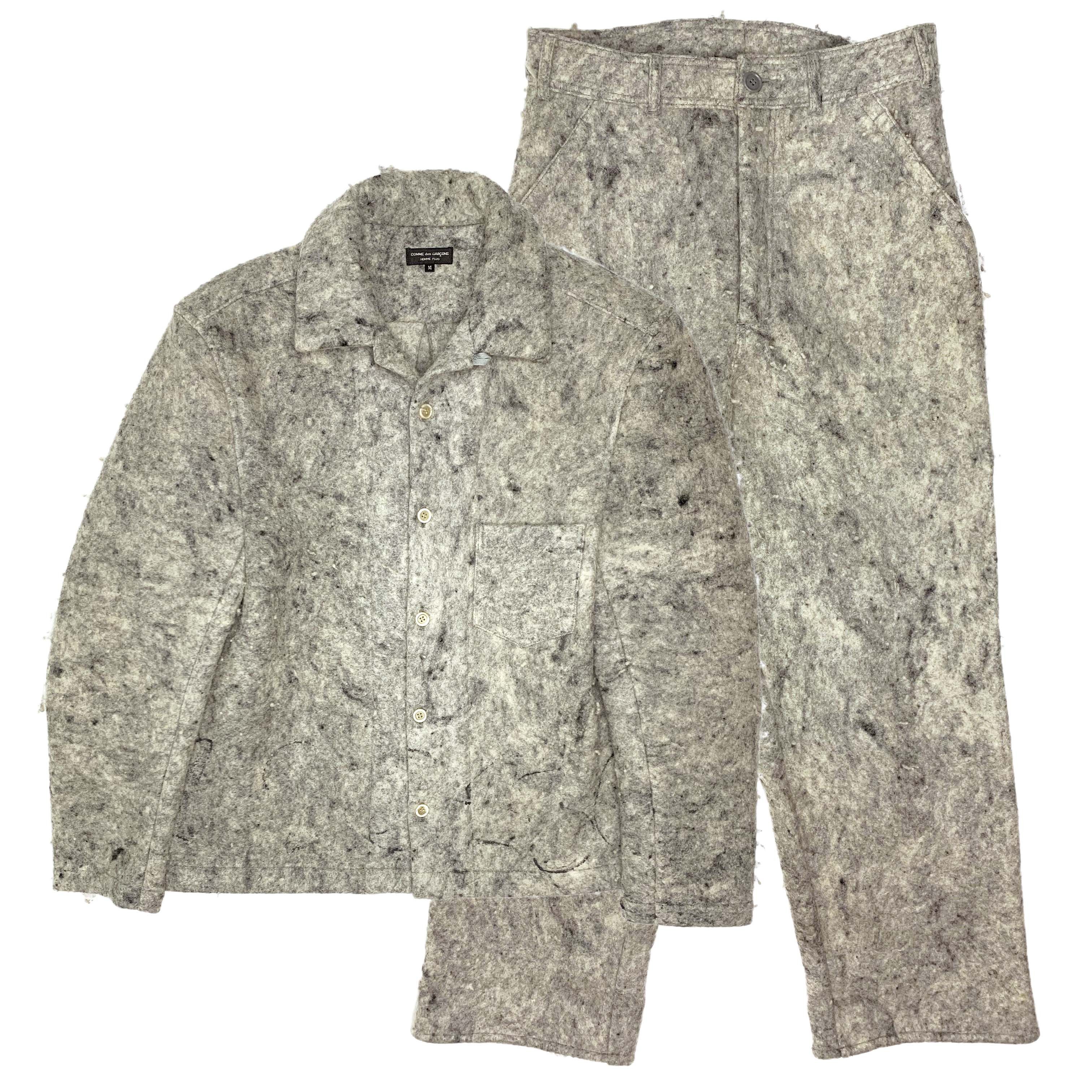AW95 Numbered Oversized Pressed Wool Felt Jacket - 12