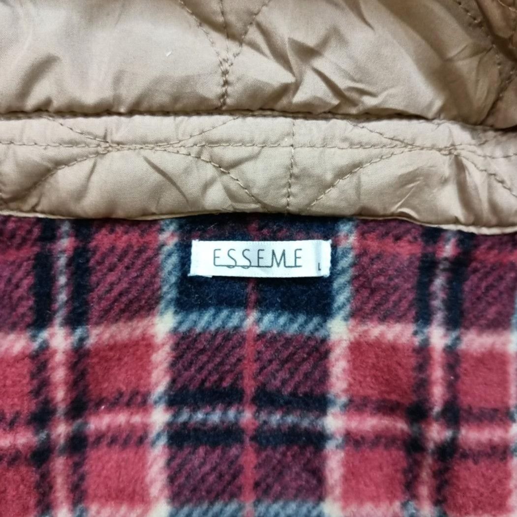 Archival Clothing - ESSEME Japan Button Up Puffer Checked Hooded Jacket - 6