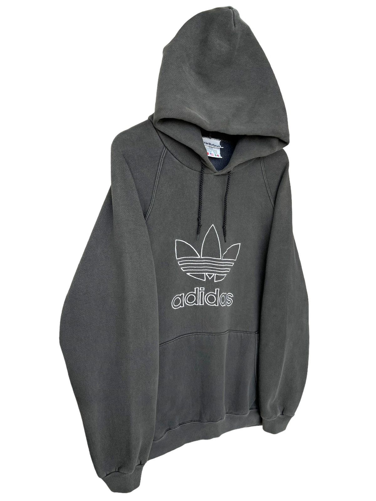 Vintage 90s Adidas Sunfaded Baggy Boxy Sunfaded Hoodie - 1
