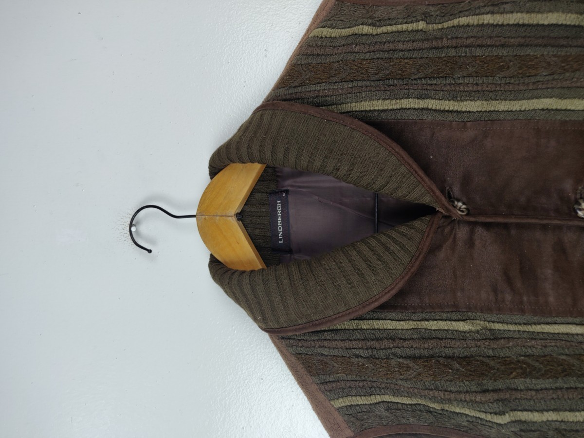 Lindbergh - Japan Woven Vest Coogi Style Button Jacket - 2
