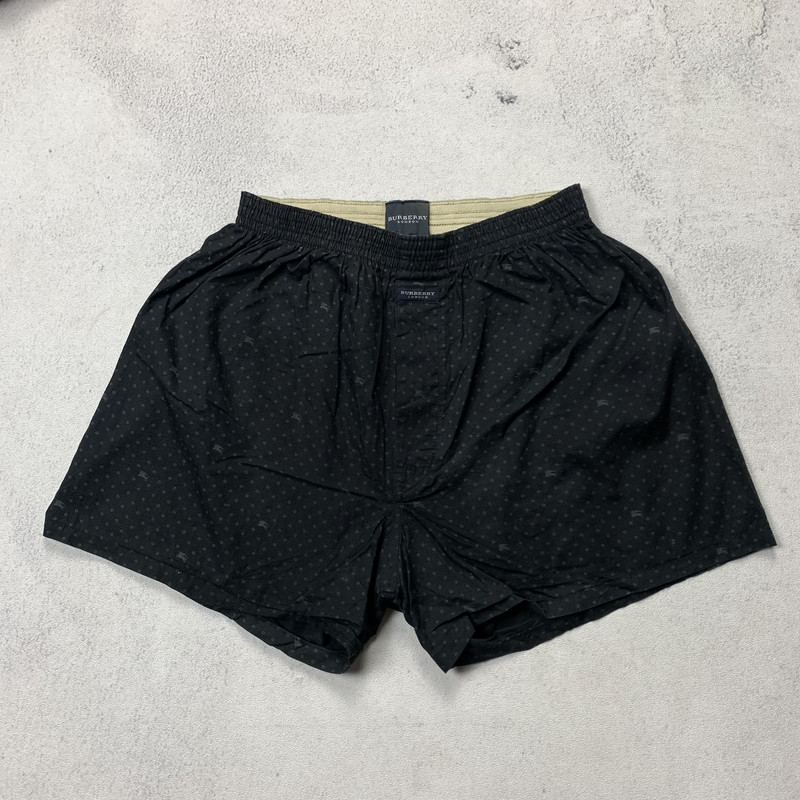 Burberry Boxer Short Pants Overprint Logo Underwear - 1