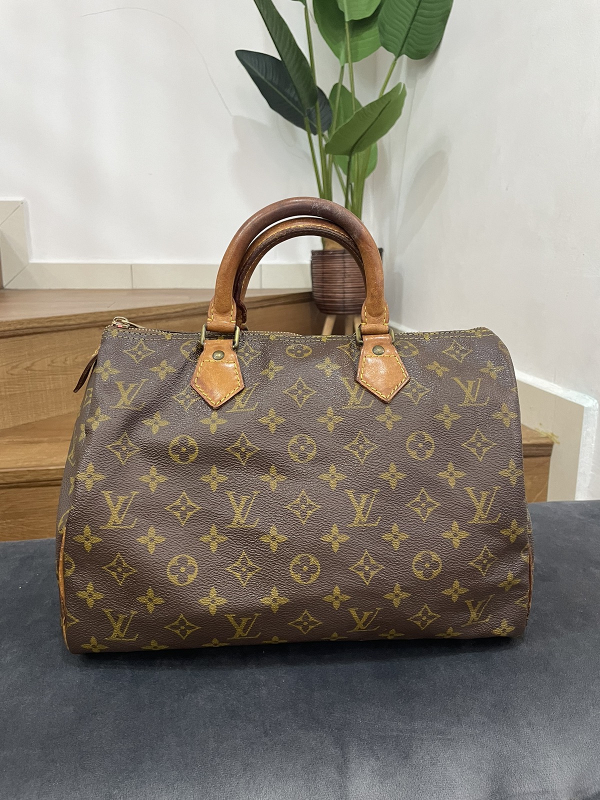 Authentic LOUIS VUITTON Speedy 30 replace zipper - 2