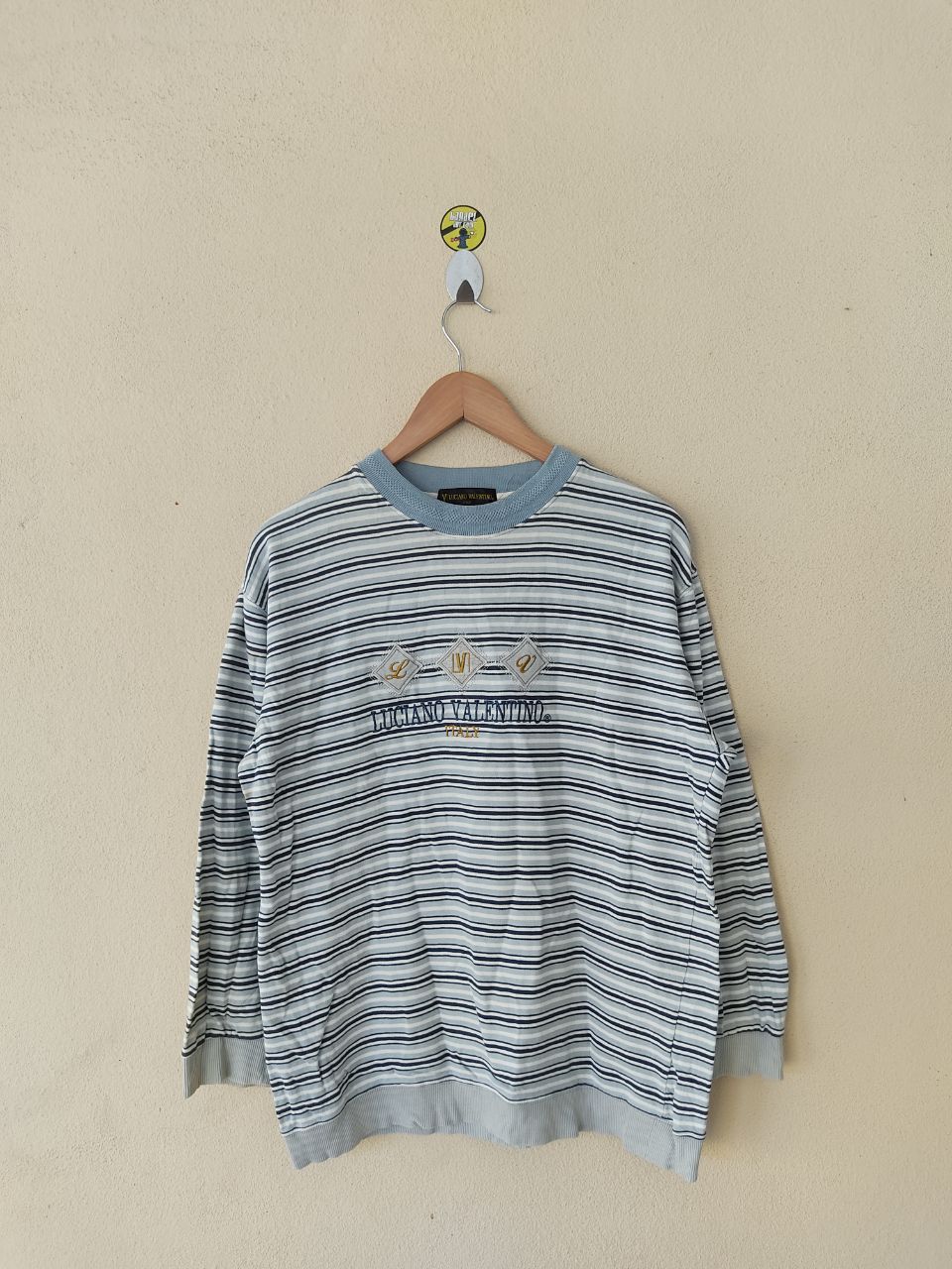 Vintage - VINTAGE LUCIANO VALENTINO STRIPE SWEATSHIRT - 1