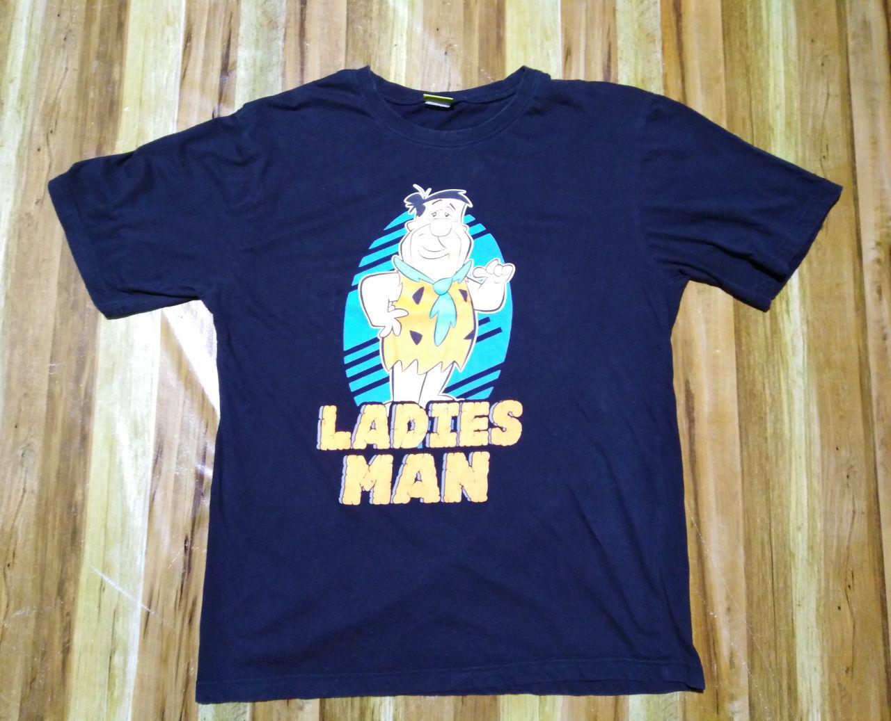 Vintage - Flinstones Black Tee Ladies Man - 1