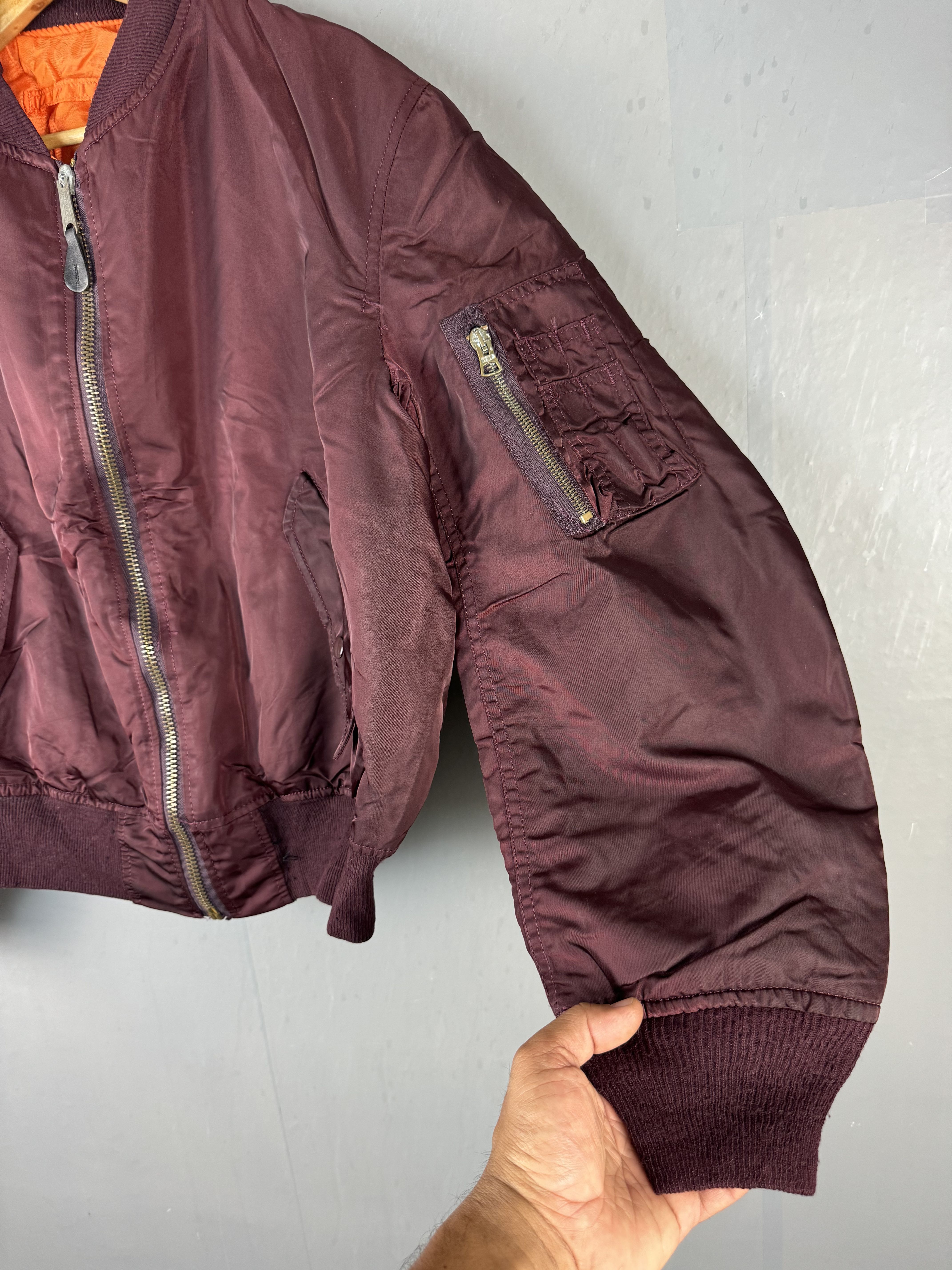 ALPHA INDUSTRIES USAF MILITARY STYLE BOMBER JACKET - 3