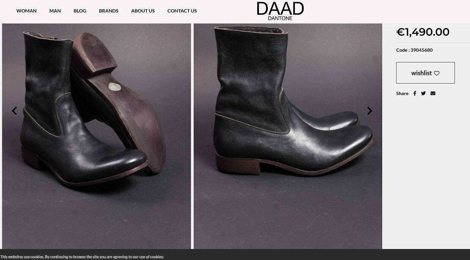 Brand New In Box Carpe Diem Side Zip Bovine Leather Boots, 1490Eur - 2