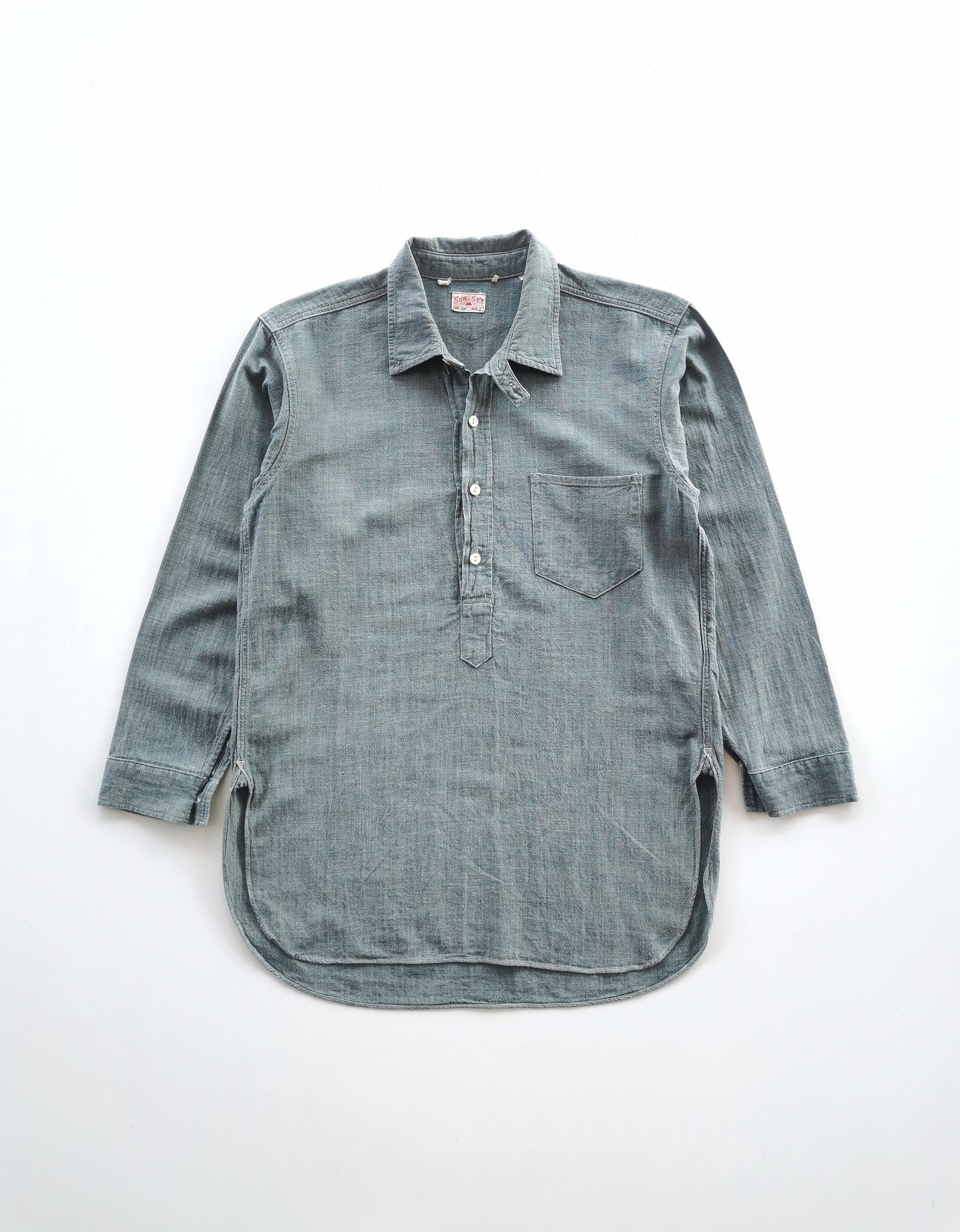 1920s Levis Vintage Clothing Selvedge Sunset Chambray Shirt - 2