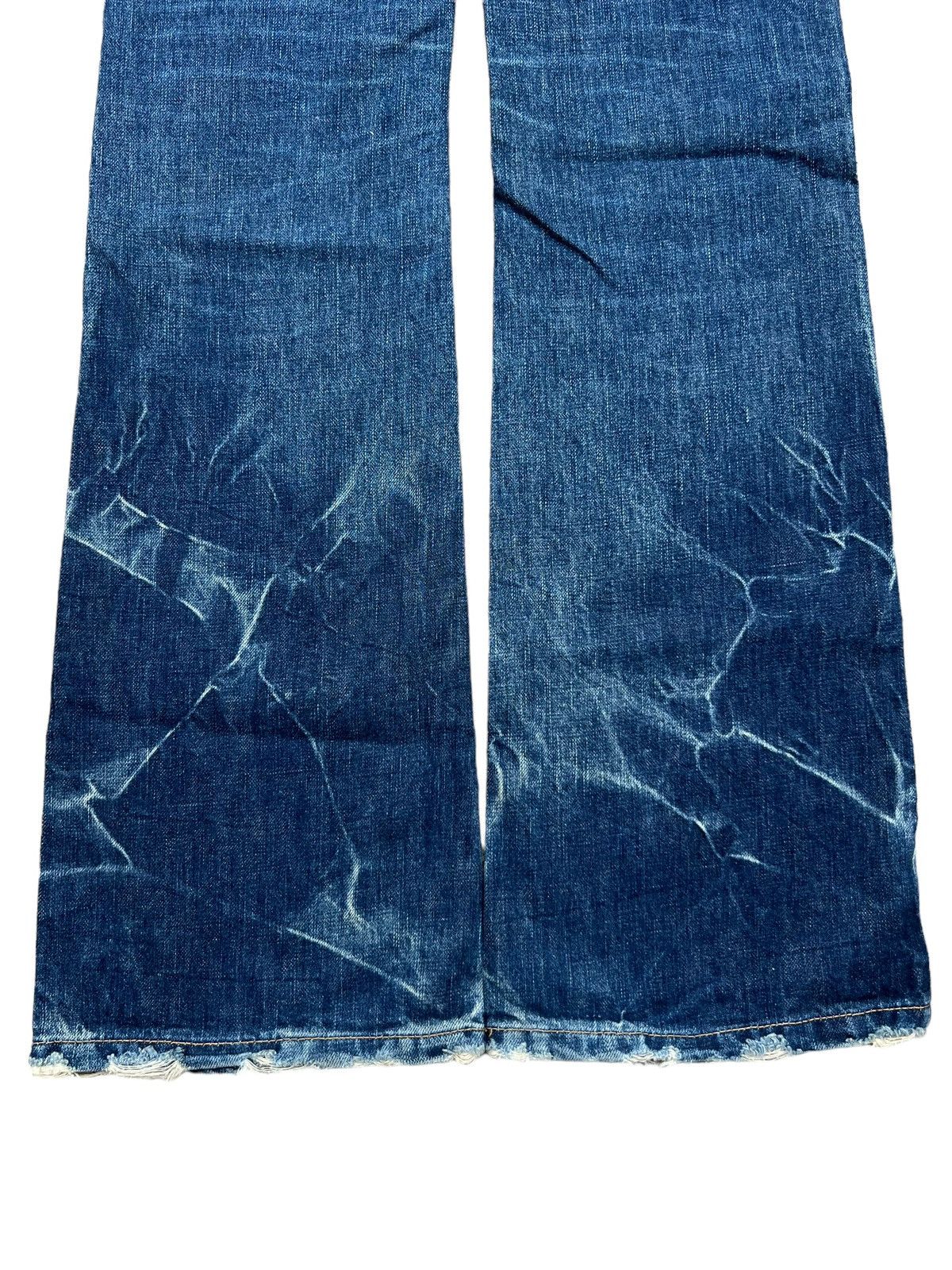 Hysteric Glamour Distressed Flare Punk Denim Jeans 31x32 - 6