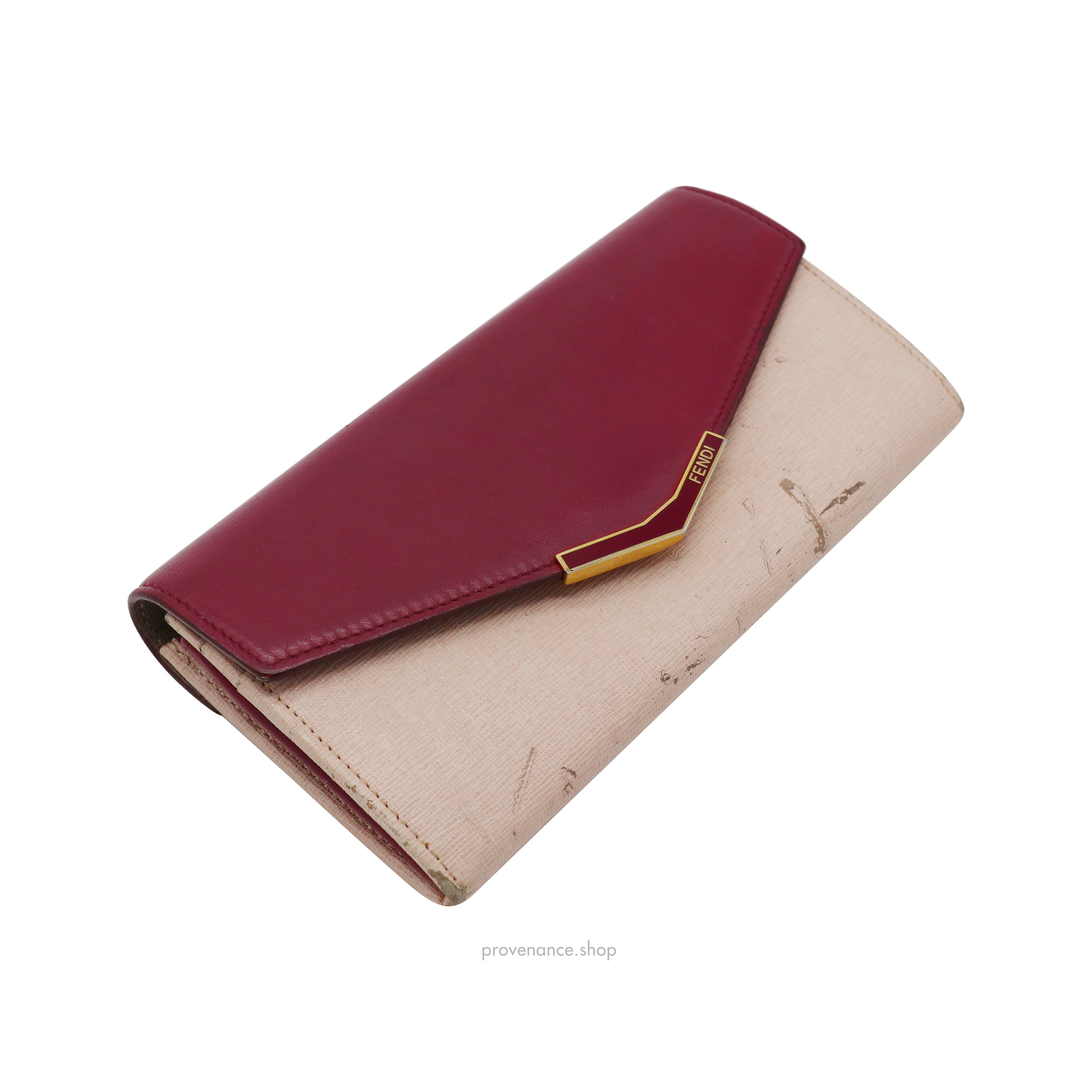 Fendi Long Wallet - Fuchsia Pink Leather - 5