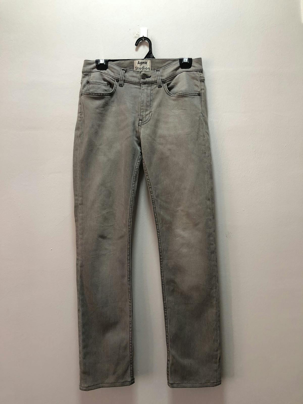 ACNE STUDIO Denim Pants Grey Ace Slate Italy Made - 1