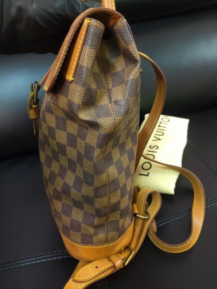 Auth LOUIS VUITTON Damier Ebene Centenaire Soho Backpack - 11