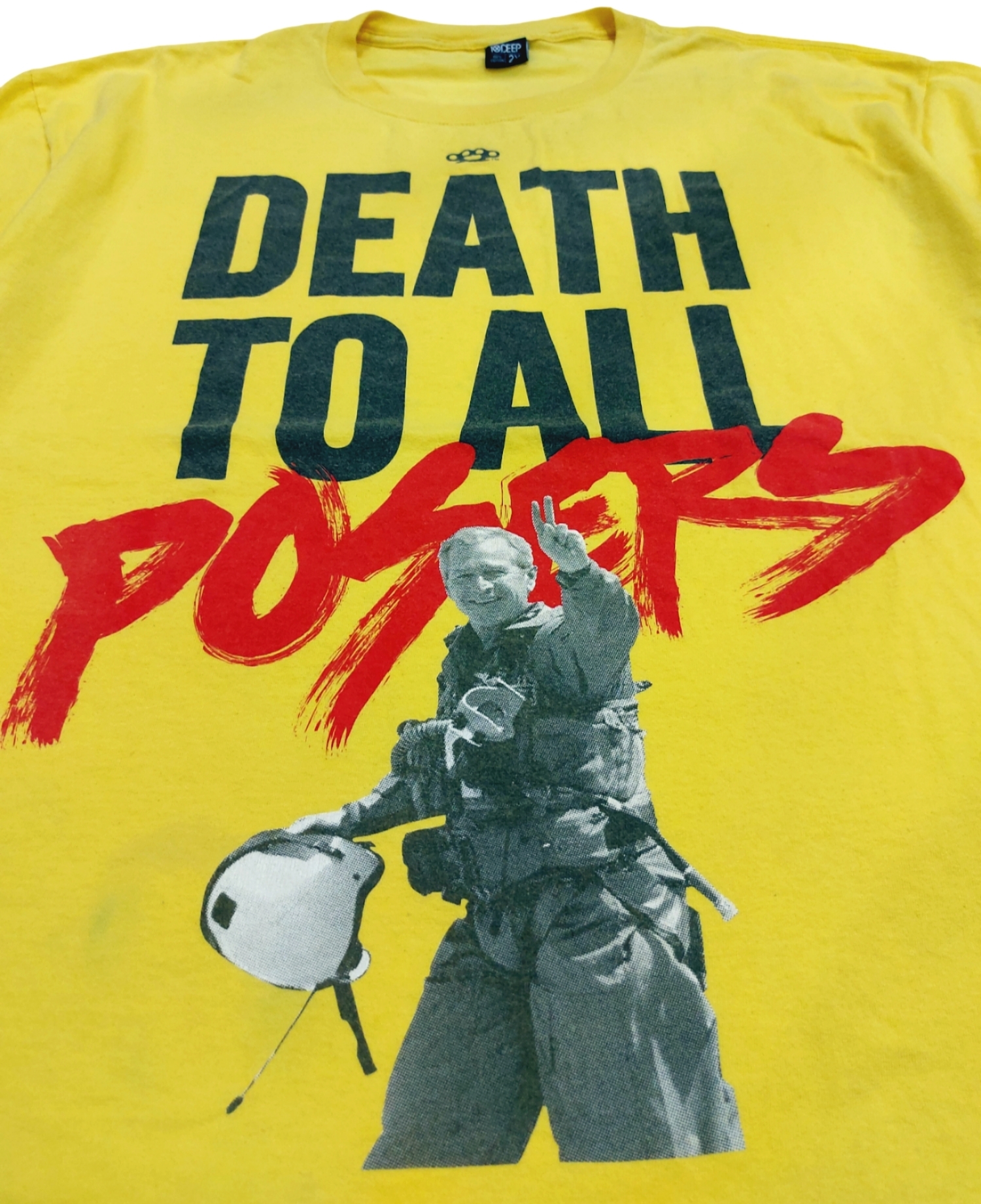 10 DEEP George Bush Death 2024 To All Possers Tee Shirt Yellow XL Rare