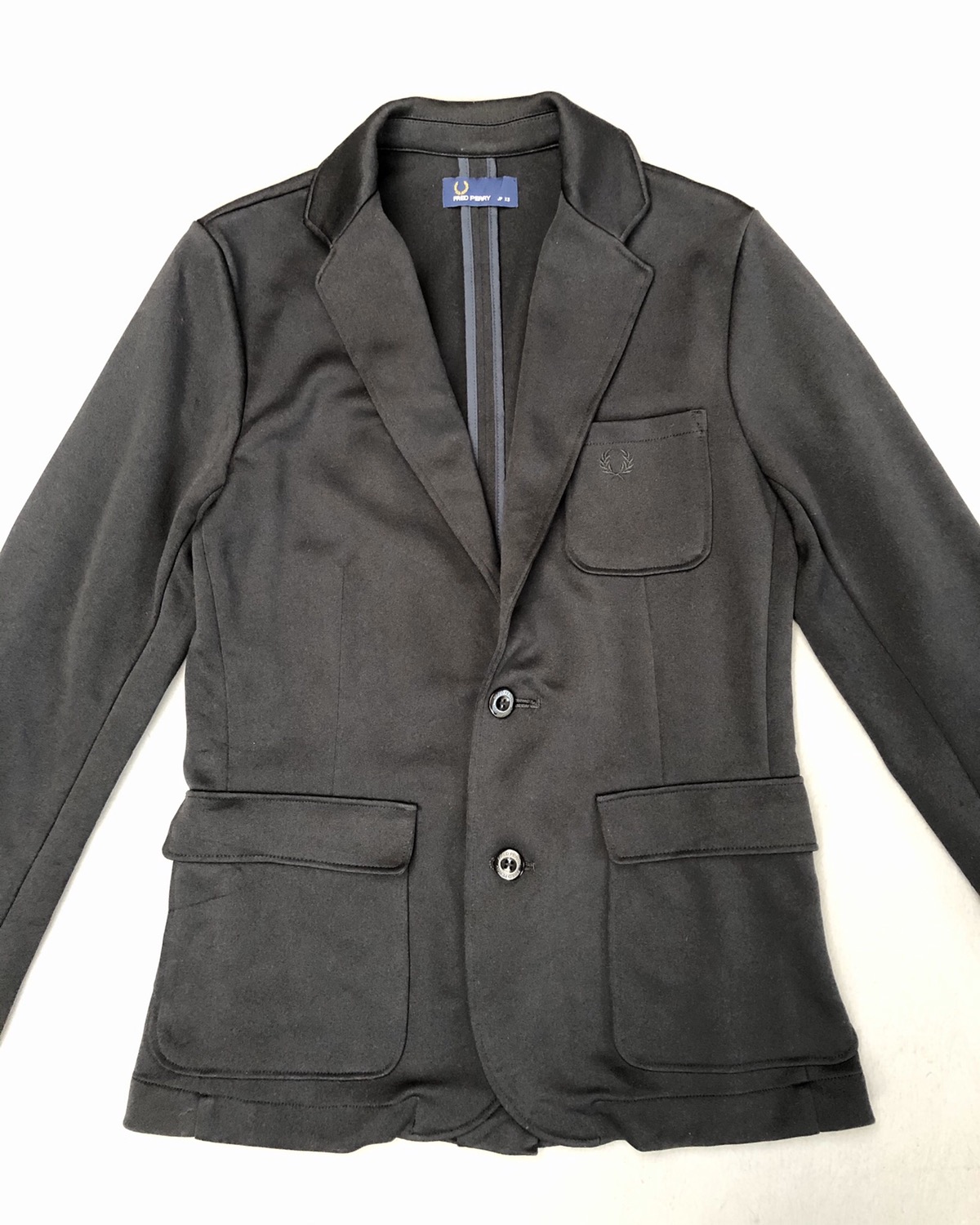 Fred Perry Men Jersey Tailored Plan Blazer Jacket - 3