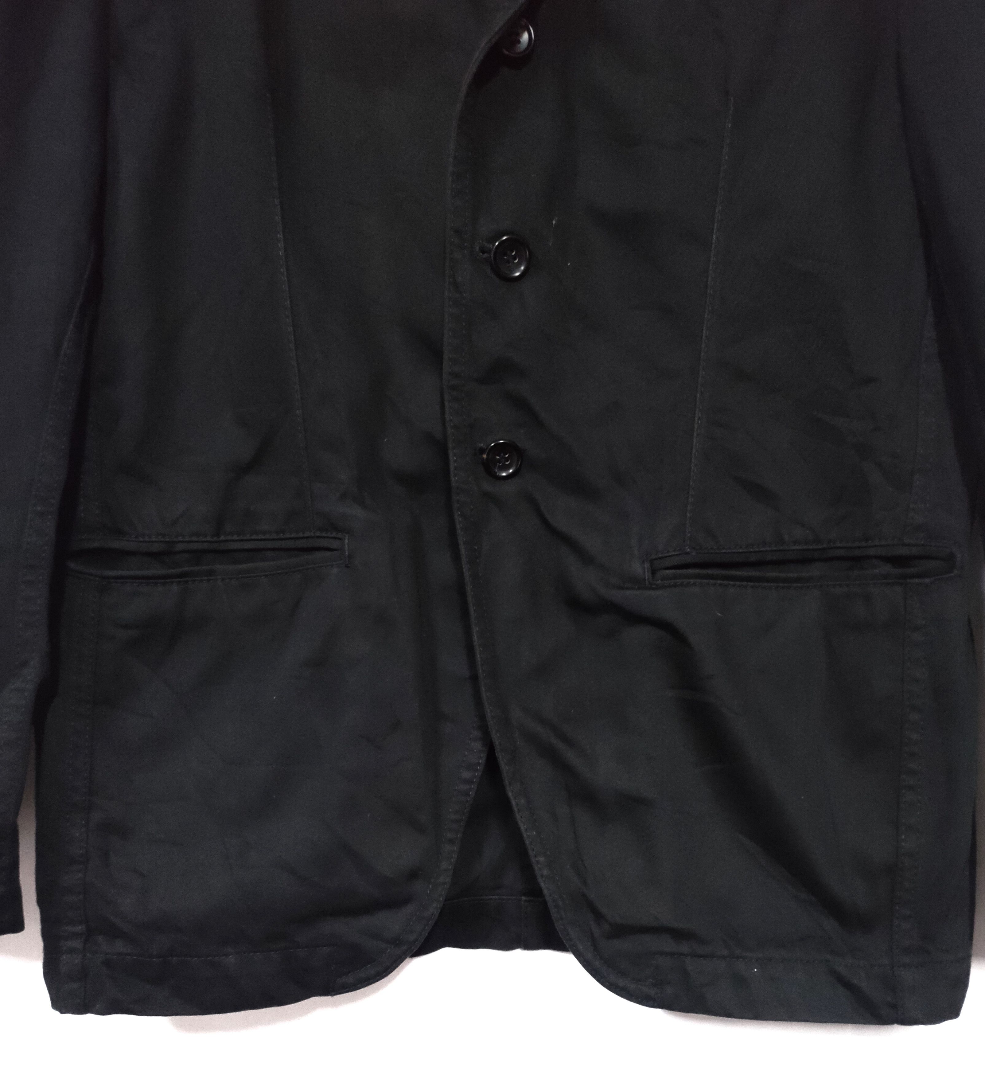 CDG Homme Black Minimalist Button Jacket - 5