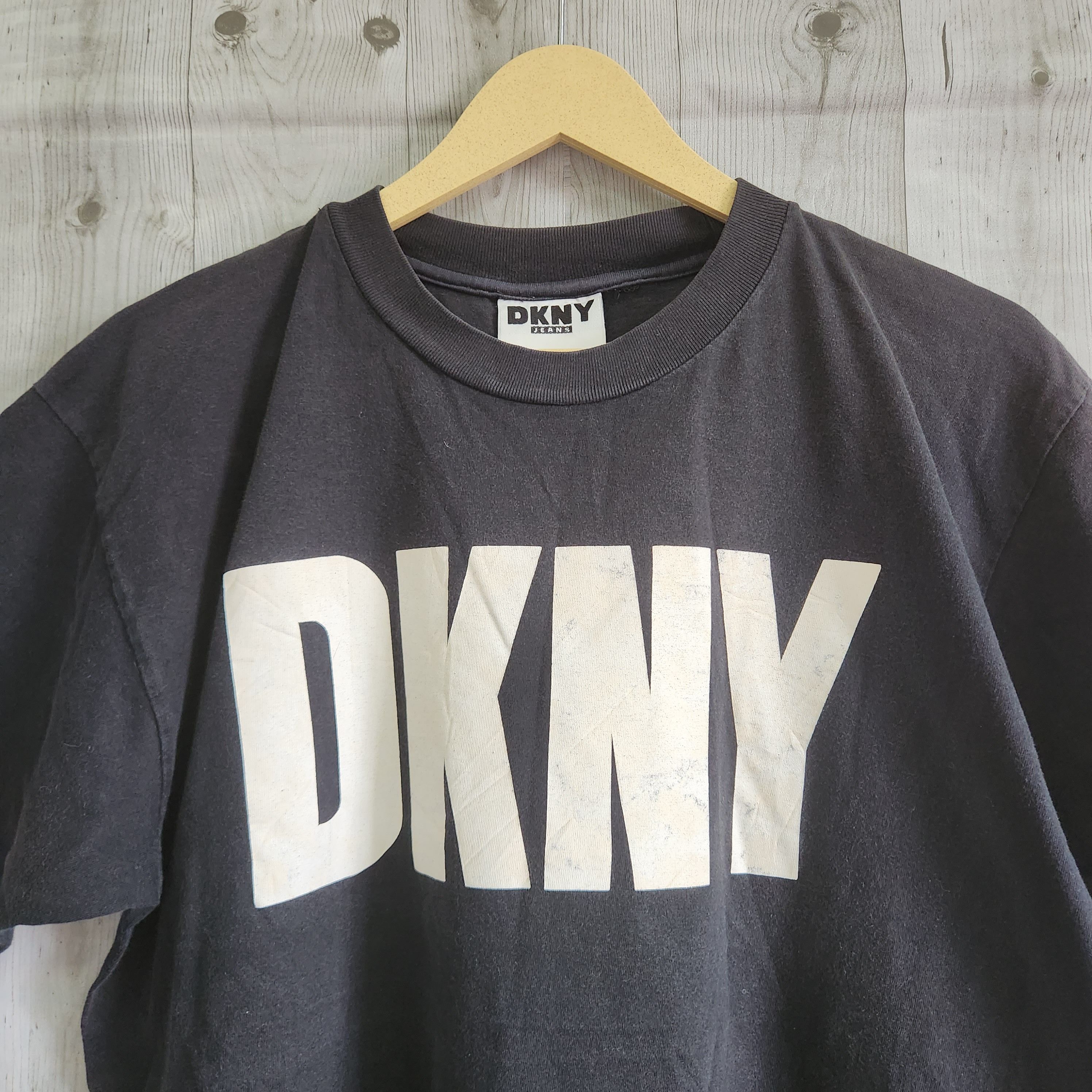 Vintage 1980s DKNY Big Logo Printed Single Stitches - 19