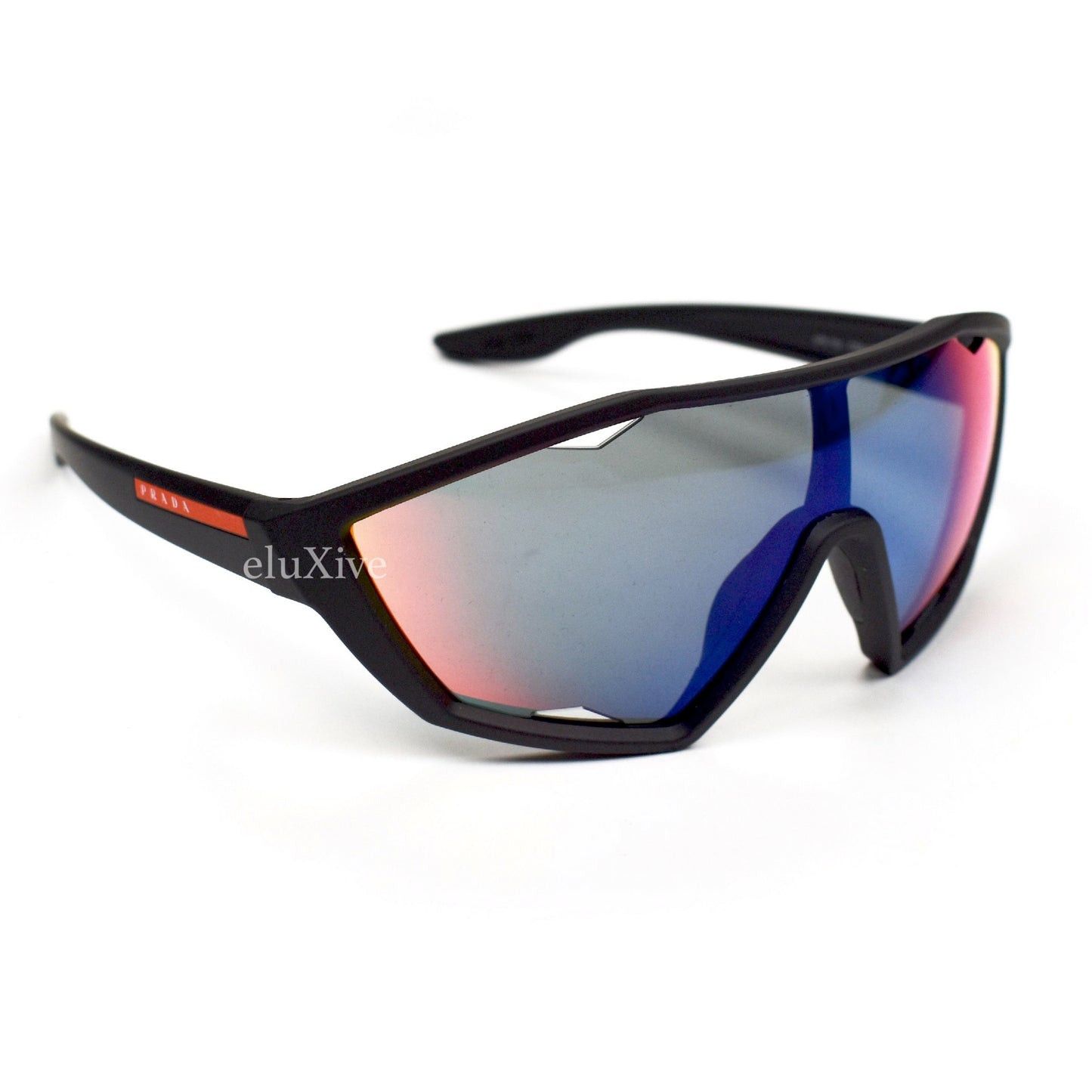 Prada PS 10US Sport Sunglasses Linea Rossa Black - 1