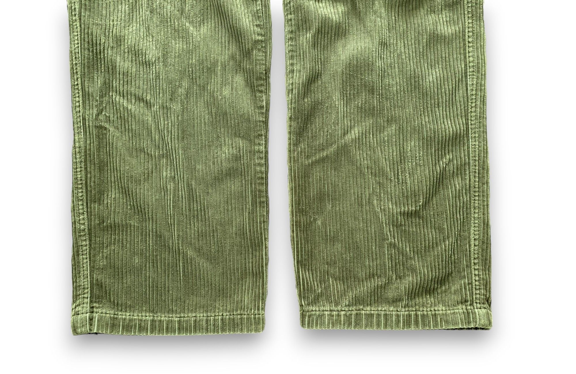 Corduroy Cargo Pants Olive Vintage Y2K Streetwear Men’s XL - 7