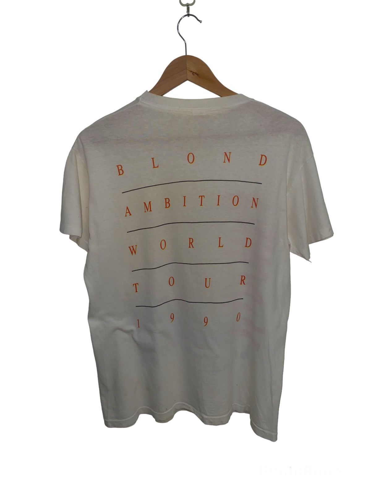 Vintage 1990s Madonna Blond Ambition Tour Double Sided Shirt - 2