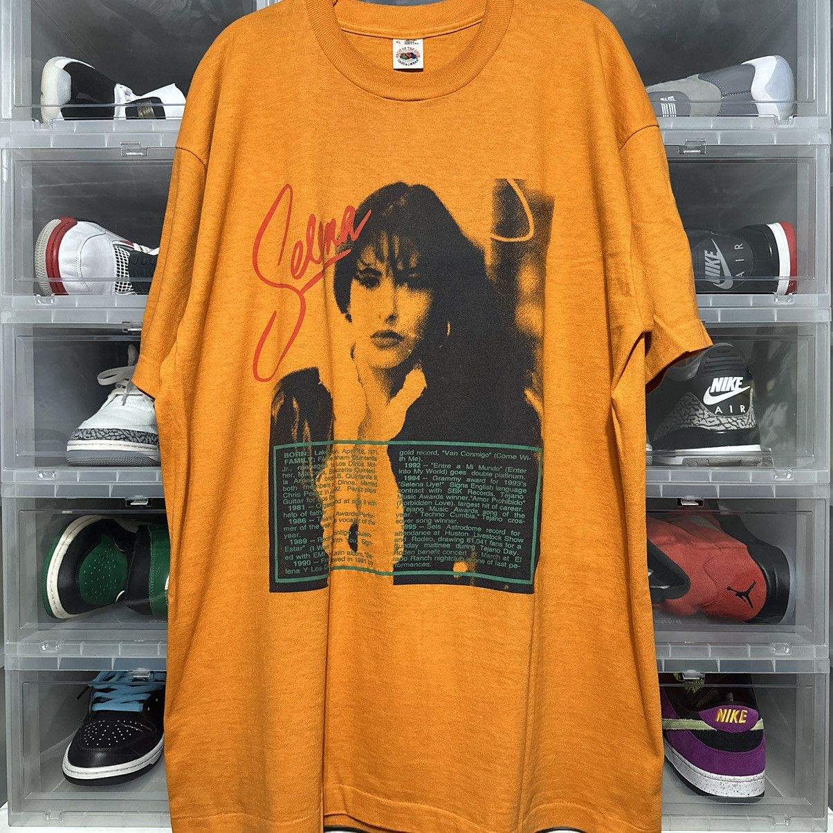 Vintage 90s Selena Quintanilla Memorial Graphic Tee XL - 1