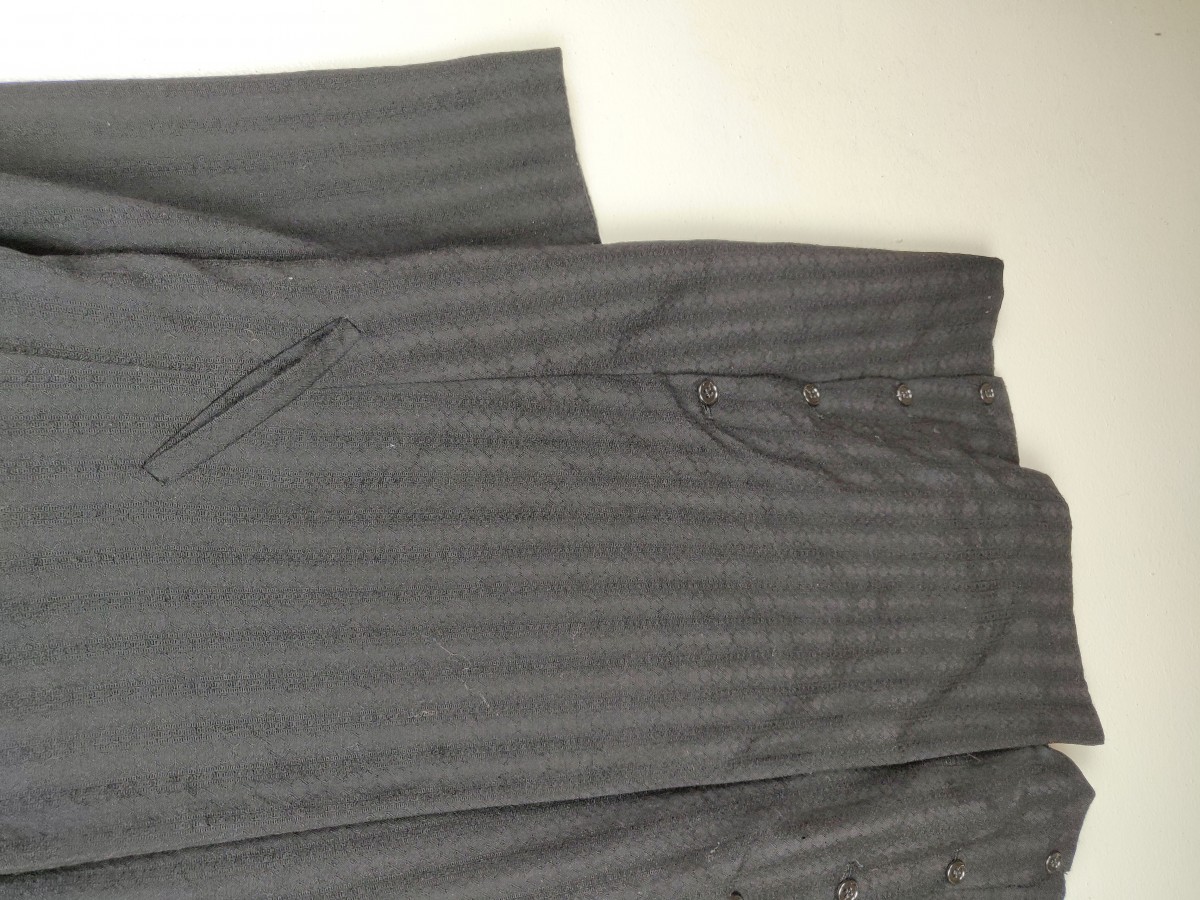 Designer - Sunaokuwahara Stripe Button Long Femme Coat - 7