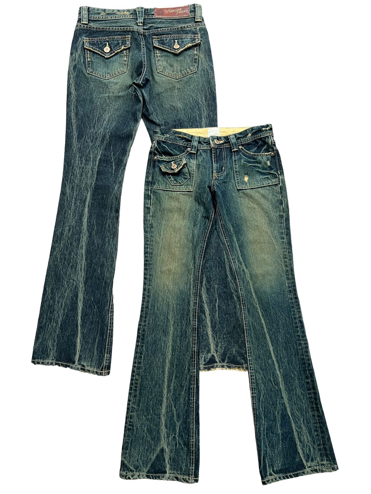 Vintage Edwin Rust Jeans Edwin Denim Edwin Flare Jeans 29 - 1