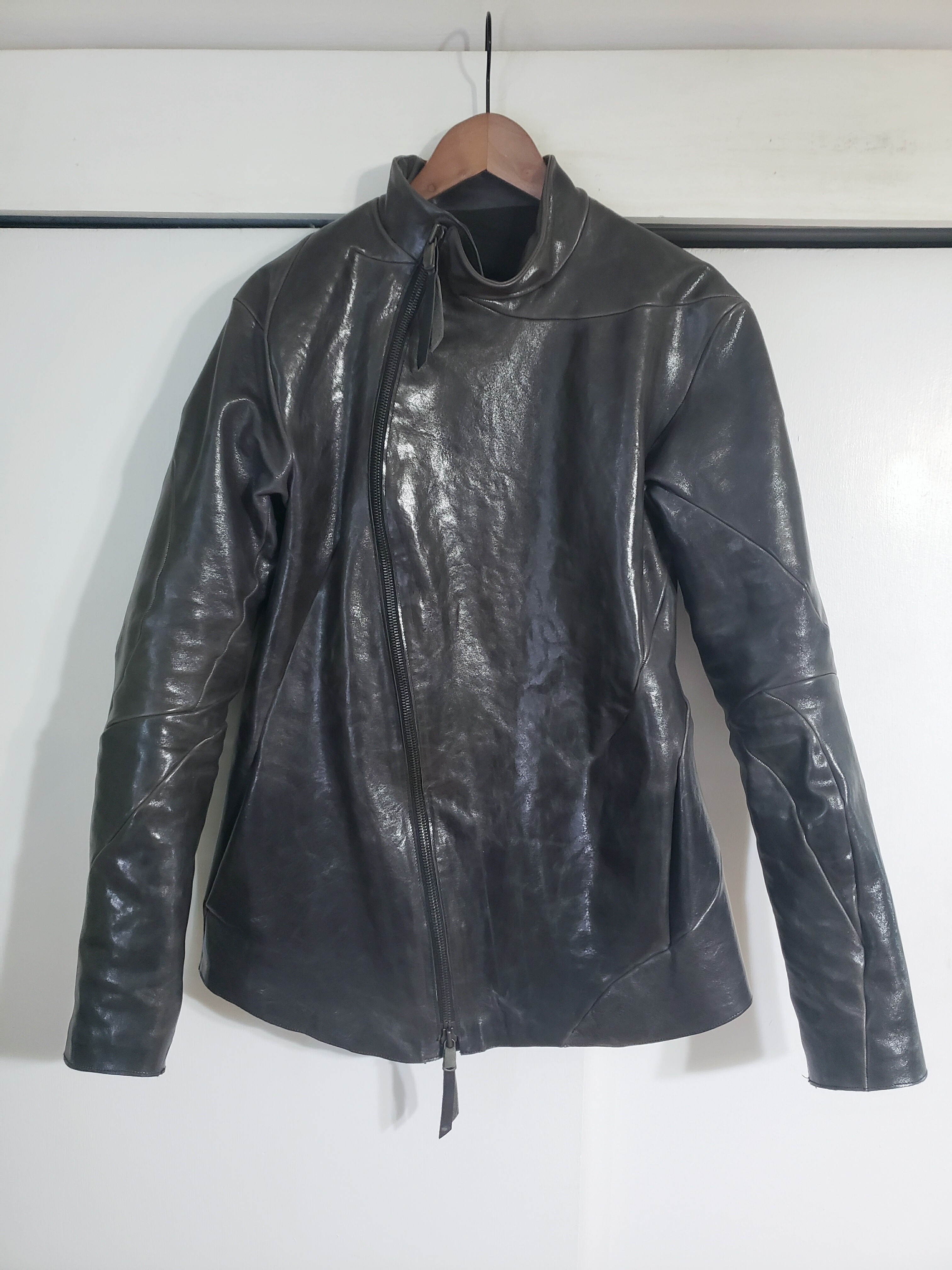 Distortion Horsehide Fencing Leather Jacket - 1