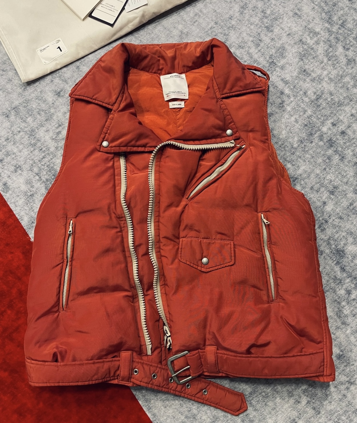 超レア】 visvim STURGES DOWN VEST RED サイズ1 | www.terrazaalmar