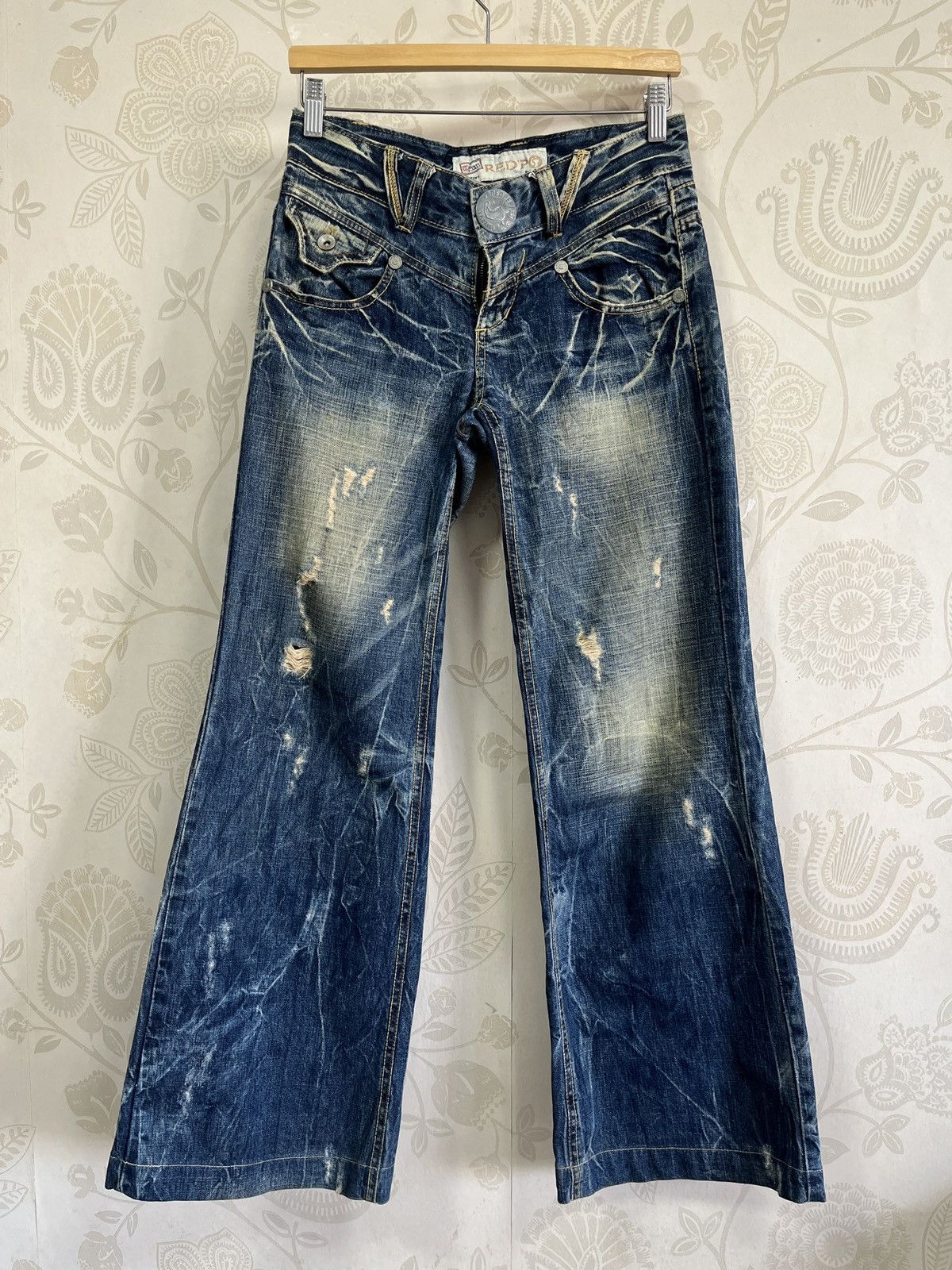 Vintage Red Pepper Boot Cut Hysteric Flare Denim Jeans - 4