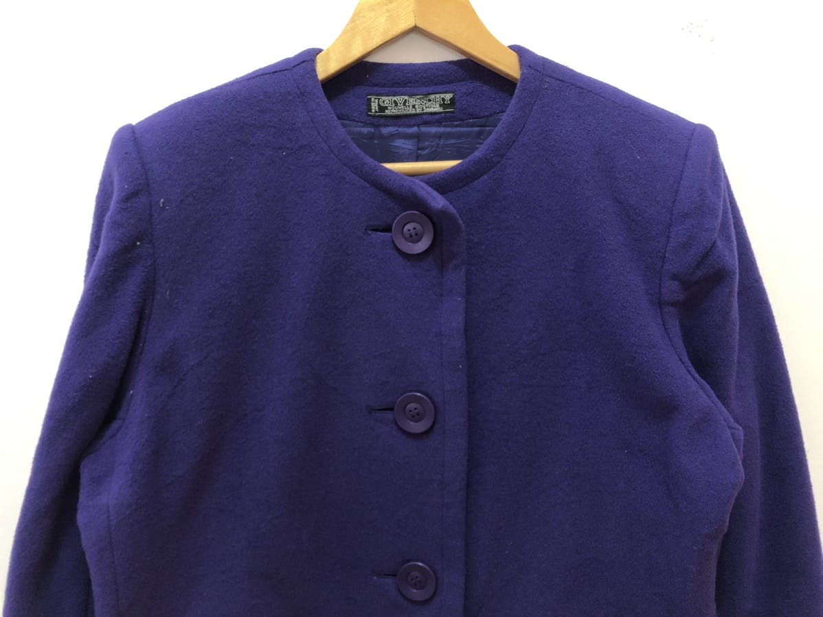 Vintage Givenchy Blazer Coats Women Purple Nice One - 2