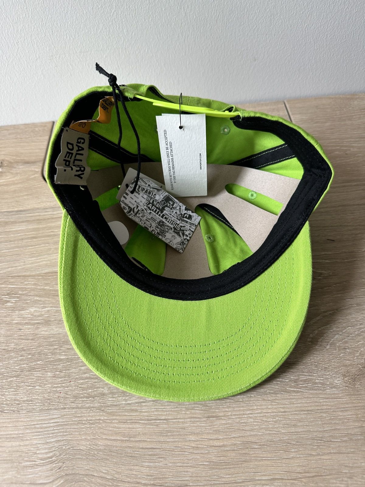 Gallery Dept. Logo Embroidered Hat Lime Green - 3