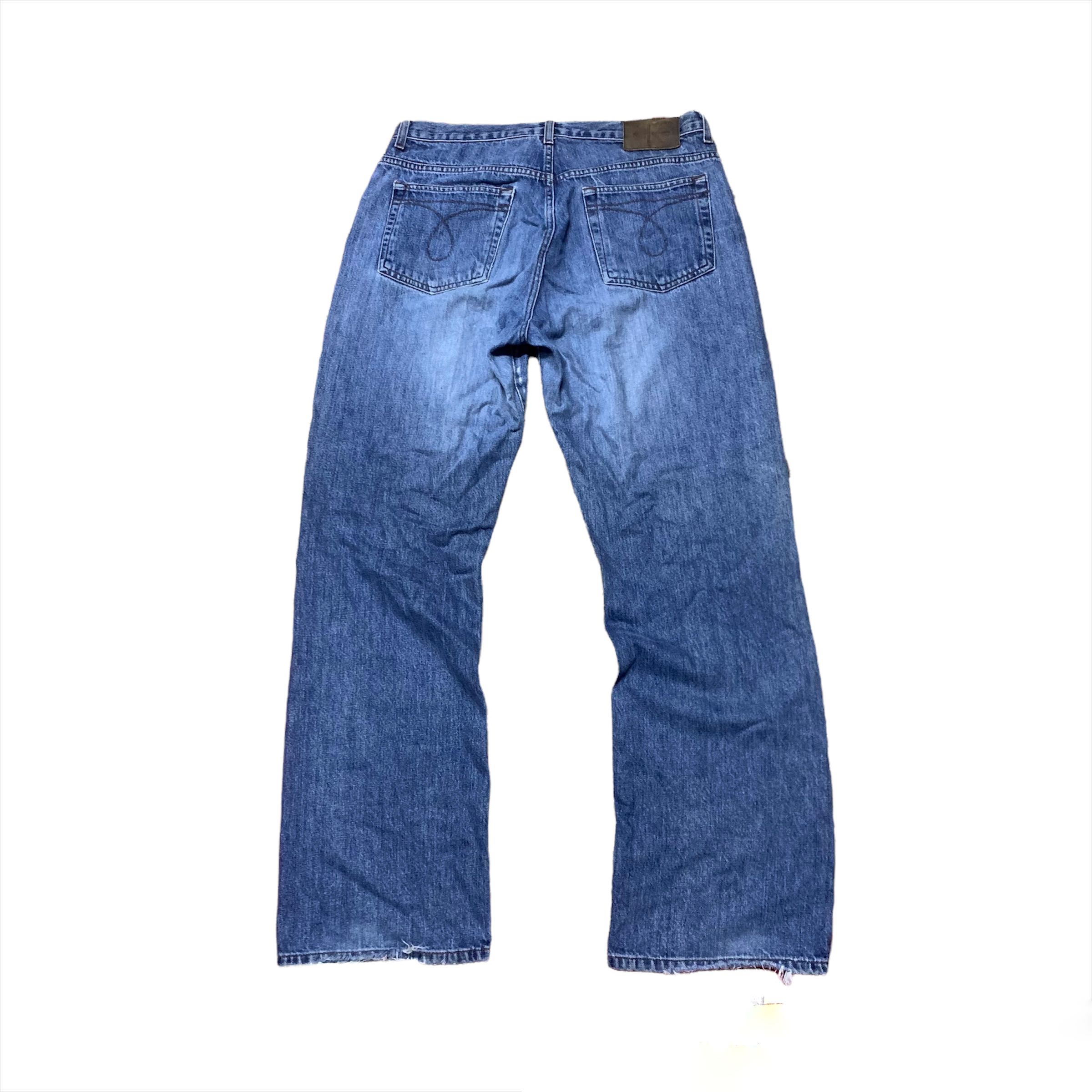 ARCHIVE 🔥 Vintage Calvin Klein Dark Sandblast Boy Fit Flare Denim - 2