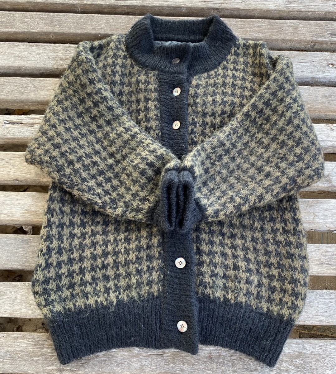 Avant Garde - Garnet Brown Mohair Wool Blend Sweater Cardigan by Lacoty - 5
