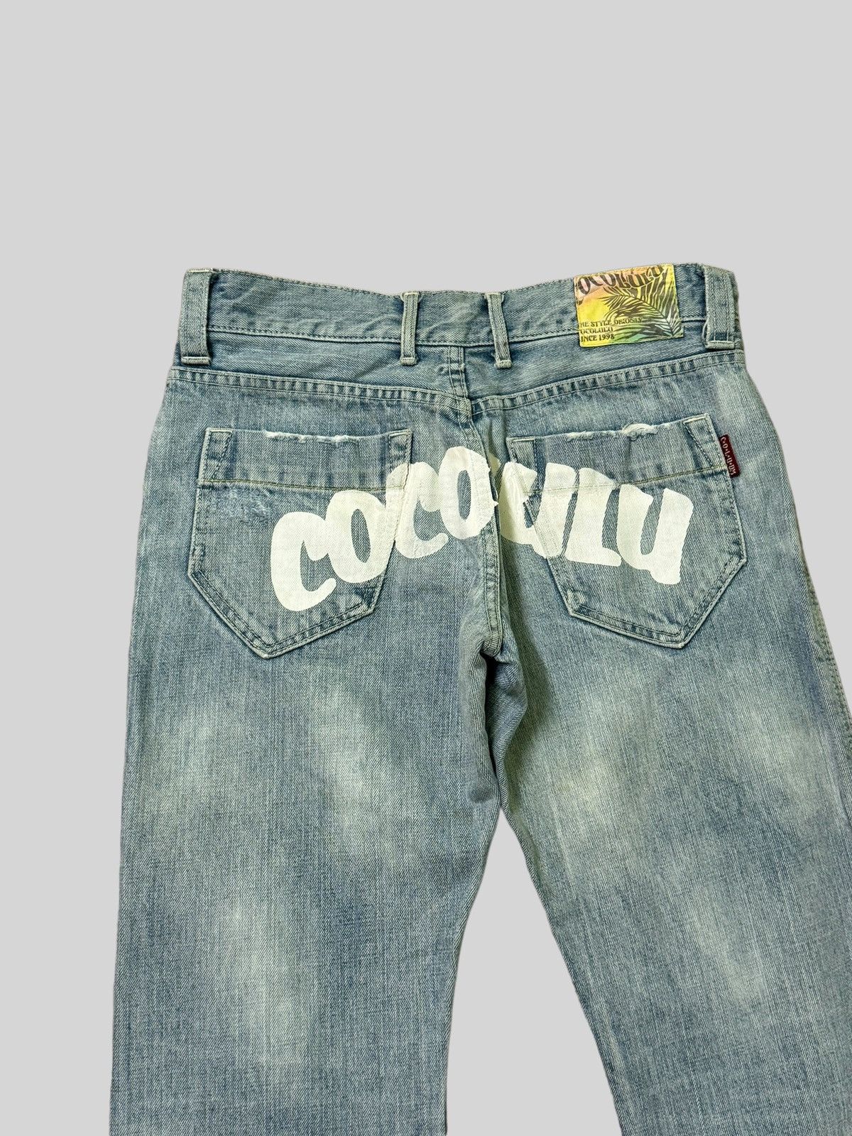 Vintage - Distressed COCOLULU Mud WashThrashed Faded Jeans - 11