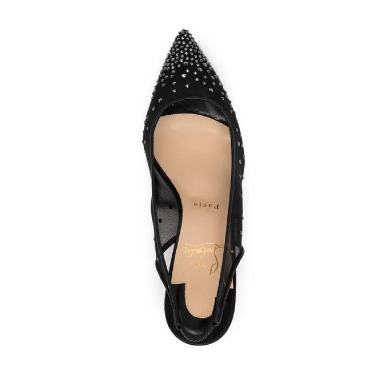 Follies Strass leather heels - 4