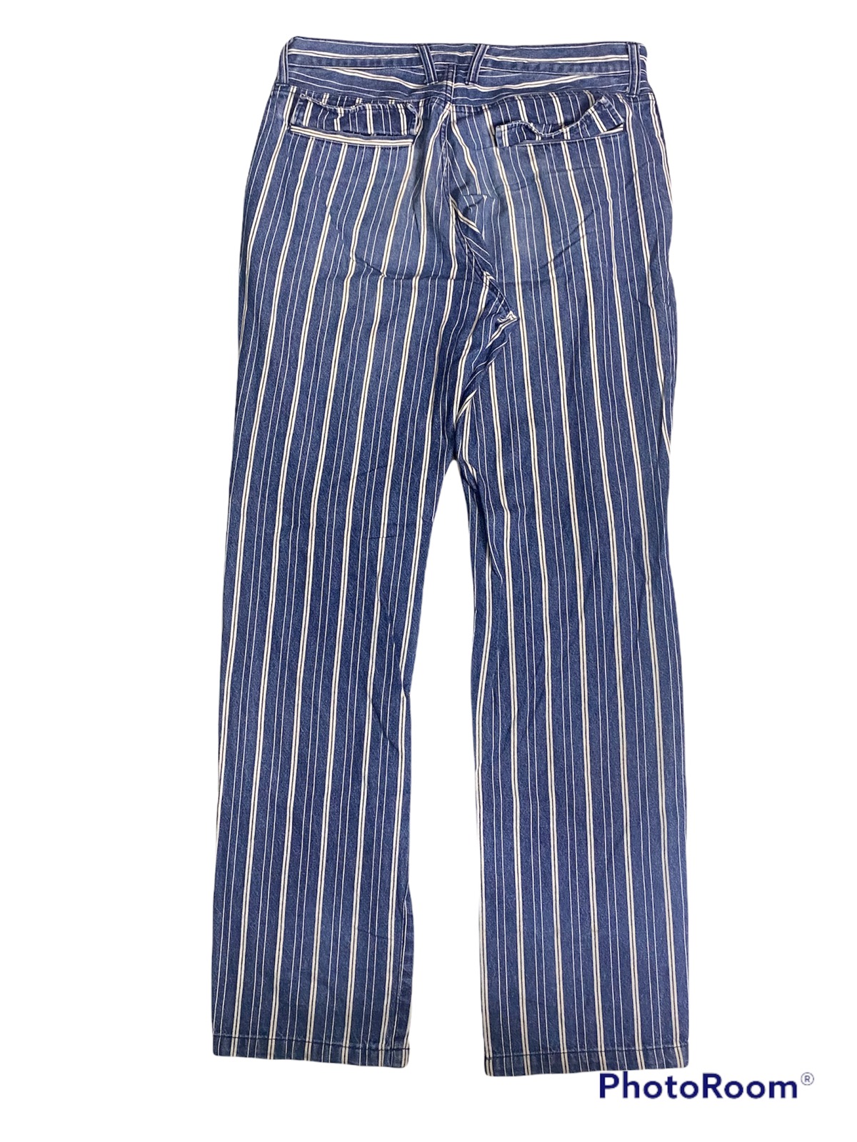 Japanese Brand - Japanese Brand PPFM Blue Stripe Denim Pants