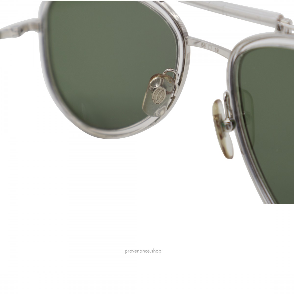 Santos de Cartier Sunglasses CT0078S - Brushed Platinum - 10
