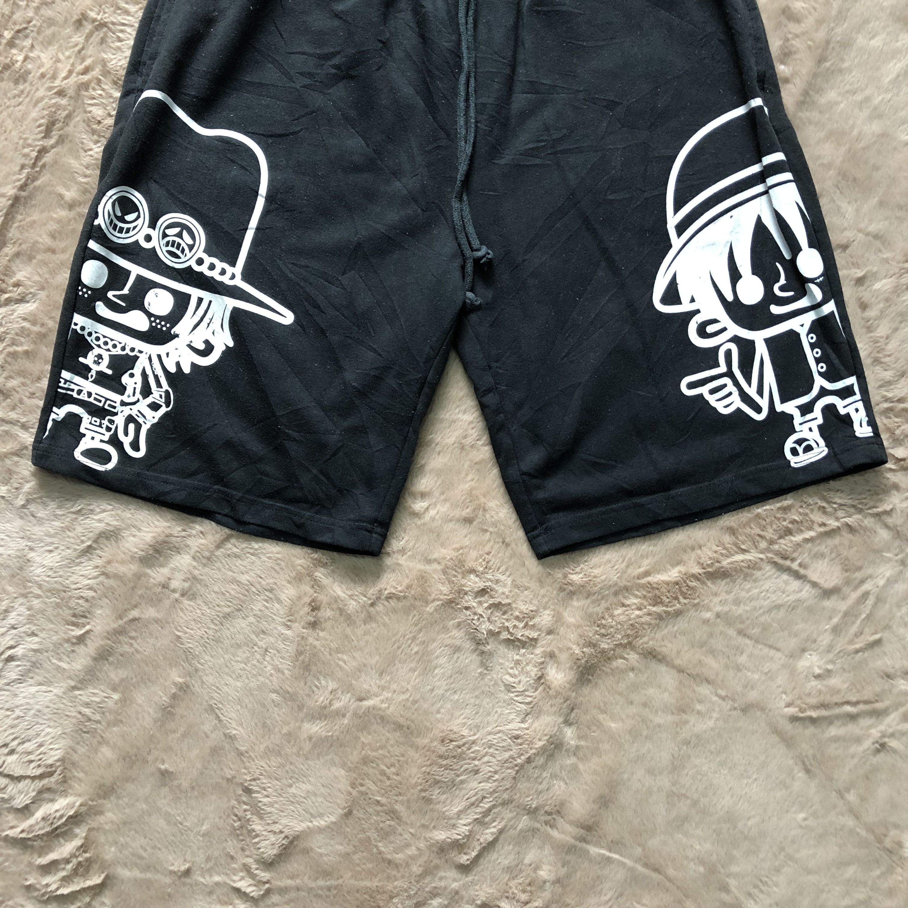 One Piece Luffy & Ace Printed Shorts #4221-146 - 3