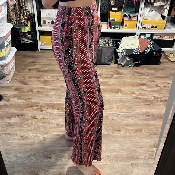 H&M Divided Wide Leg Pull on Boho Printed Pants - 7